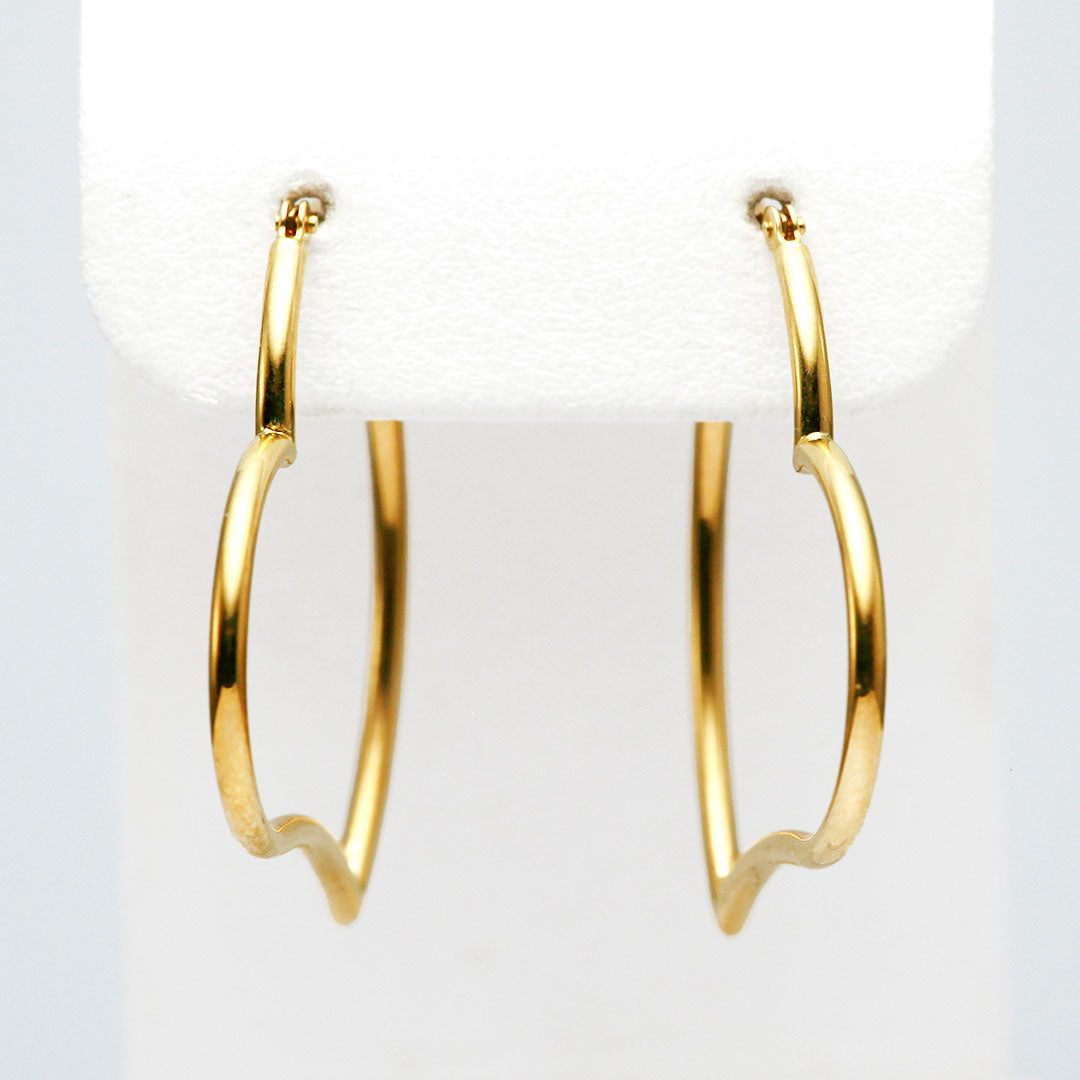 Yellow gold earrings ｜ EP03558