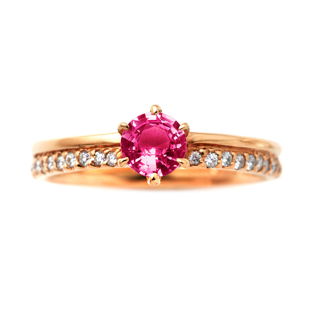 Engagement ring pink tourmaline | HDG2486PT