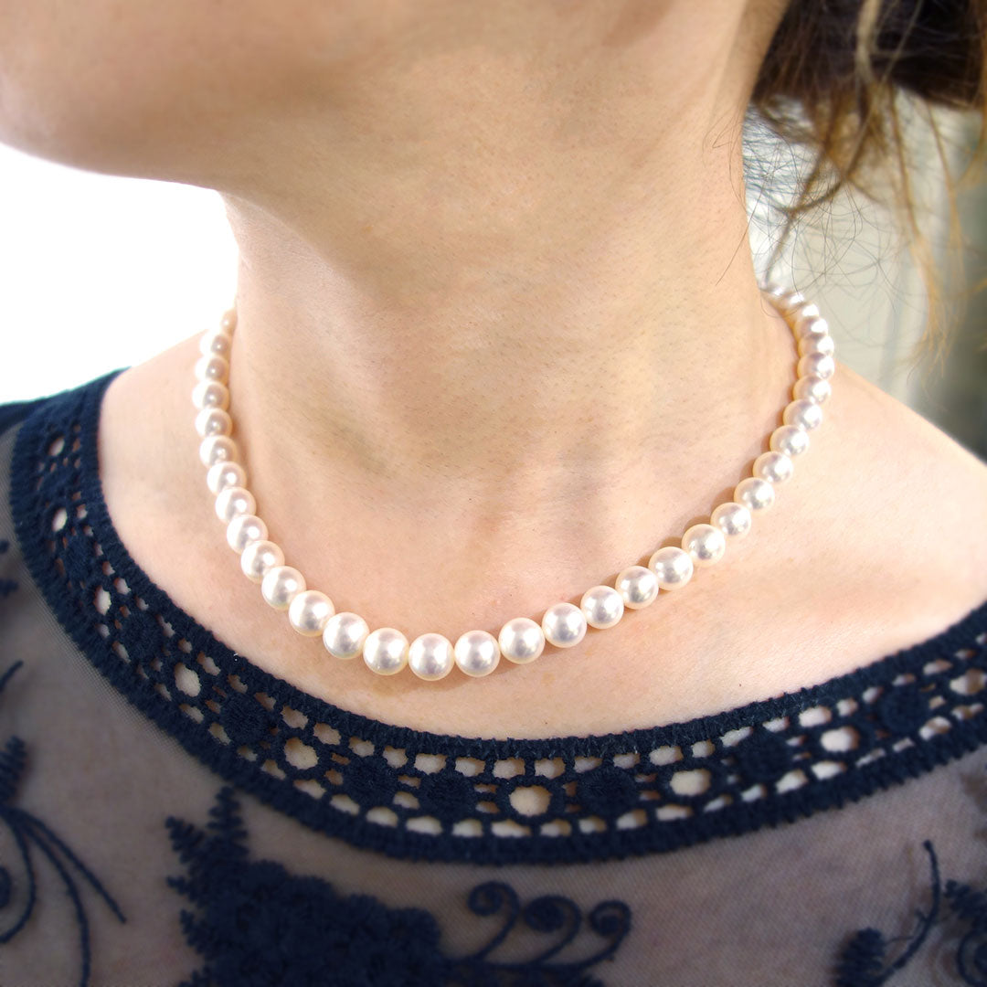 Akoya pearl necklace | 6.5-9.0mm | NJ02611