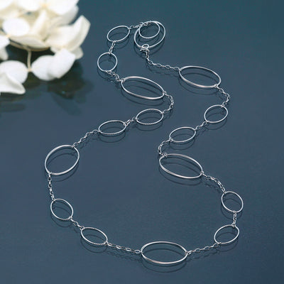 Platinum long necklace ｜ NP02964