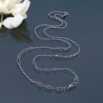 Platinum long necklace ｜ NP02969