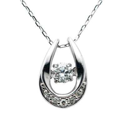 Diamond dancing stone necklace ｜ PD03621