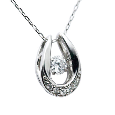 Diamond dancing stone necklace ｜ PD03621