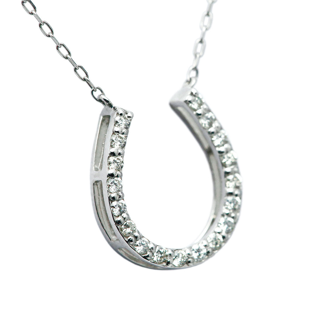 Diamond horseshoe necklace ｜ PD03623