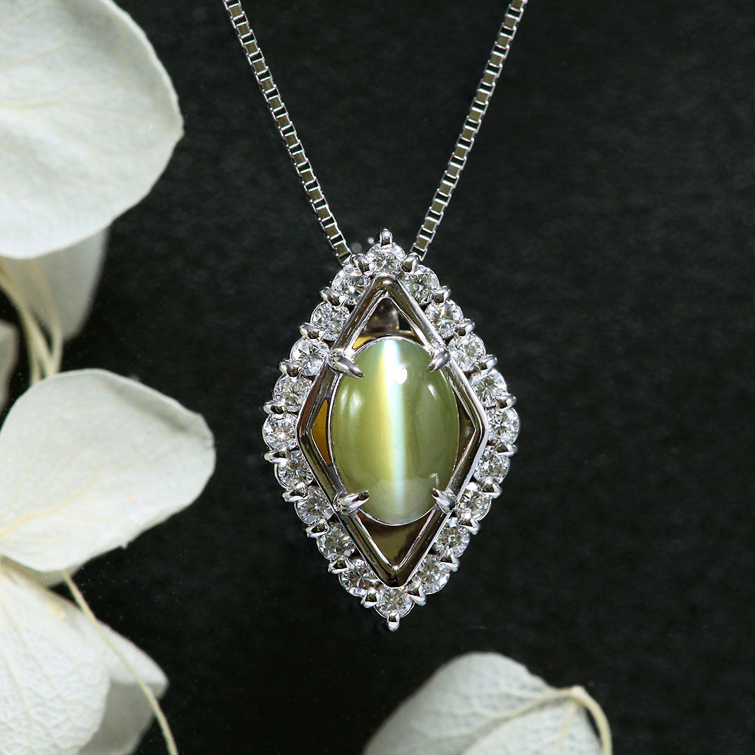 Chrysoberyl cat's eye necklace ｜ PX05448