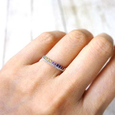 Colored sapphire ring | RS00816