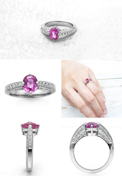 Pink Sapphire Ring | RS00760